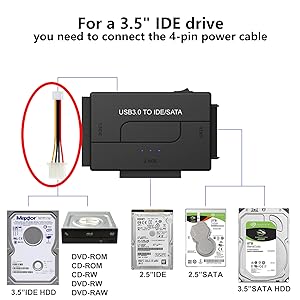 USB 3.0 to SATA and IDE Adapter