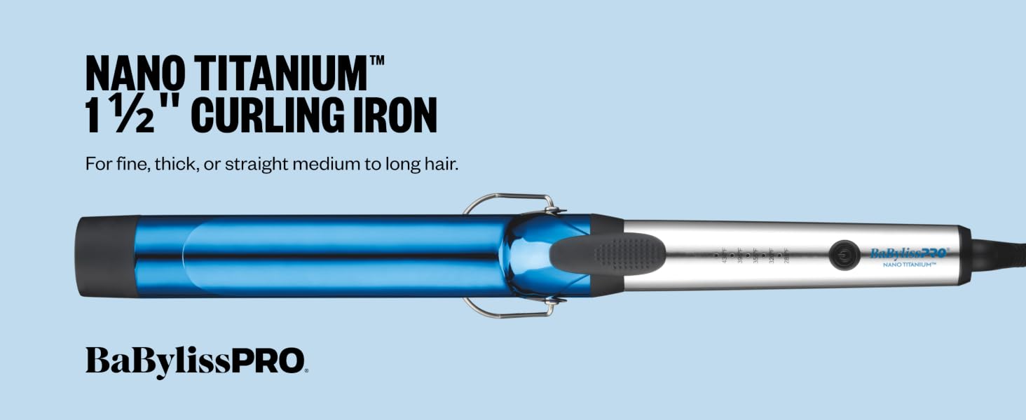 BaBylissPRO Nano Titanium™ 1½-inch Curling Iron