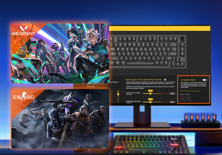 DAREU EK75RT Rapid Trigger Wired Gaming Keyboard