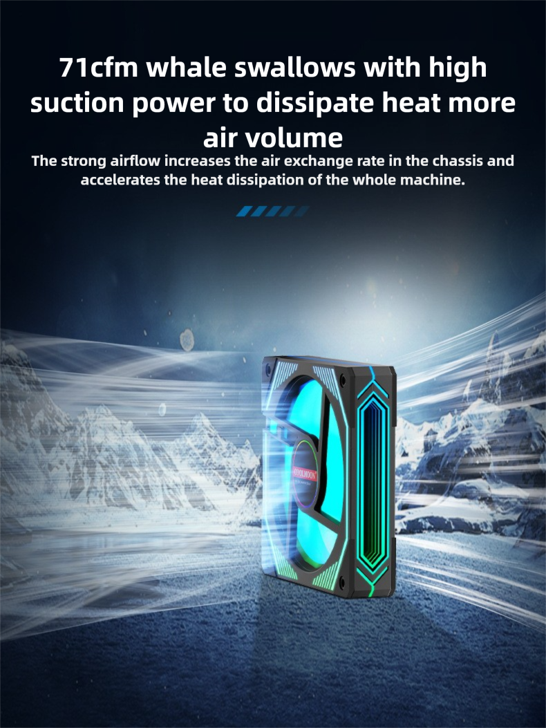 ARGB Fan,ARGB Asynchronous Computer Case Fan