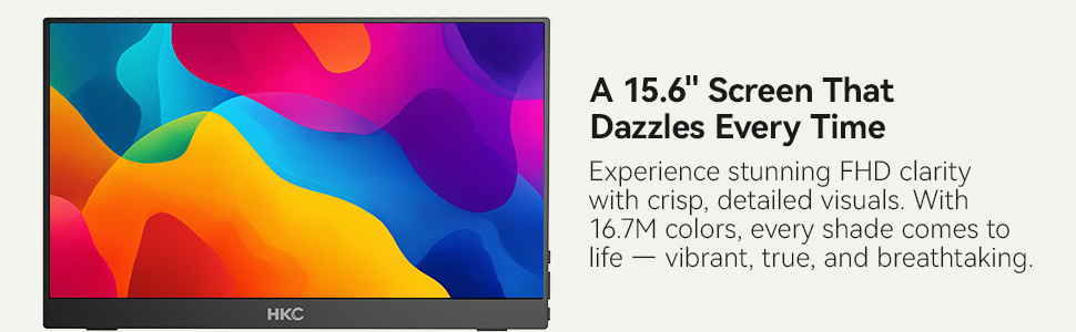 HKC V16 Portable Computer Monitor