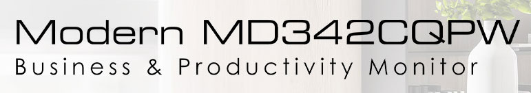 MSI Modern MD342CQPW Curved Computer Monitor
