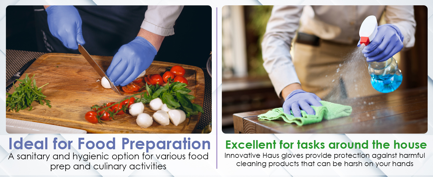 innovative haus indigo x large nitrile gloves disposable purple