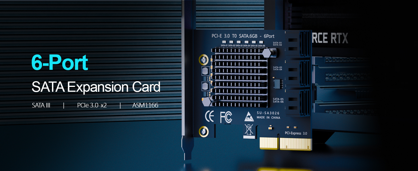 6 port pcie sata adapter