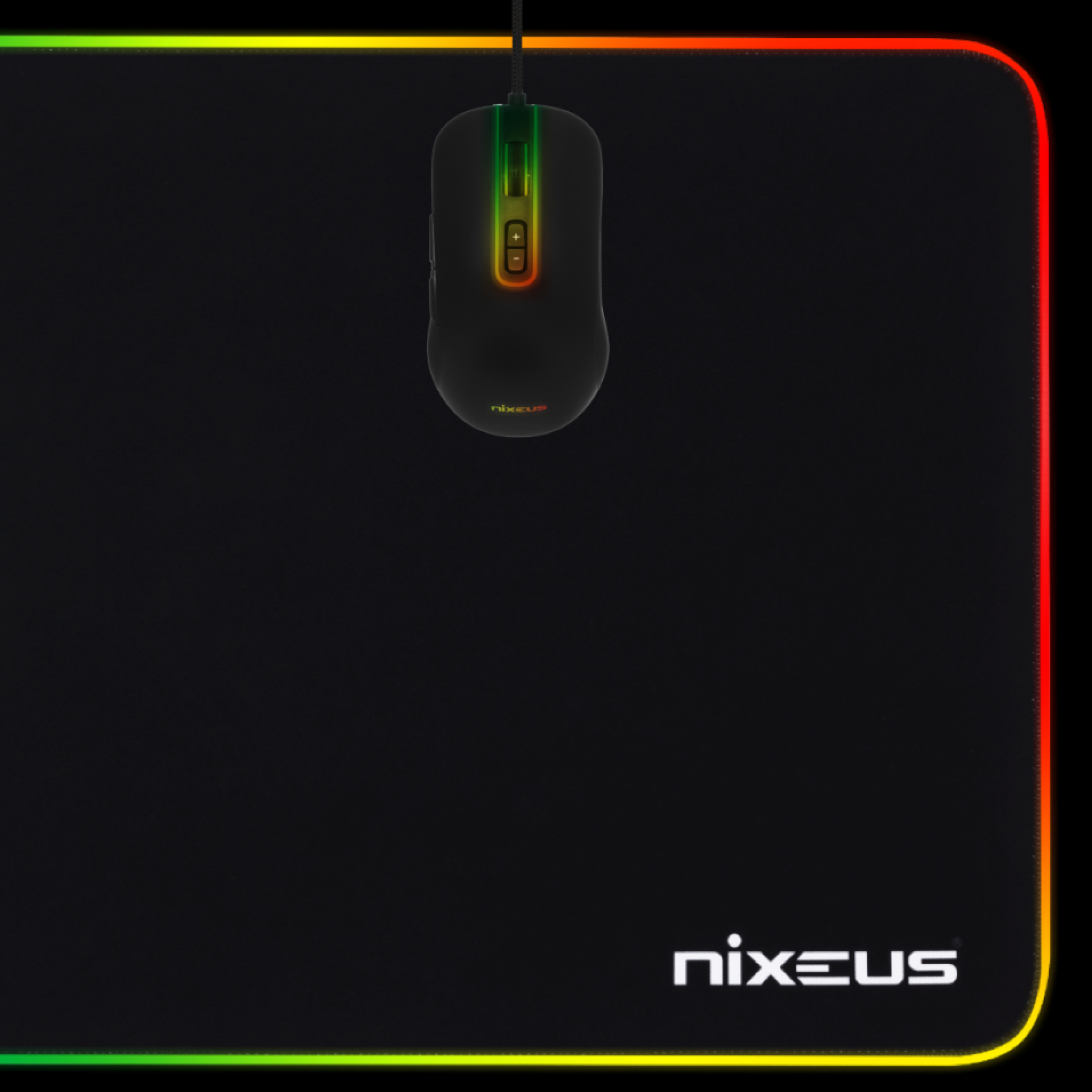 Nixeus Type R Mouse Pad, Nixeus Type-R Mouse Pad, Nixeus RGB Gaming Mouse Pad, RGB Mouse mat