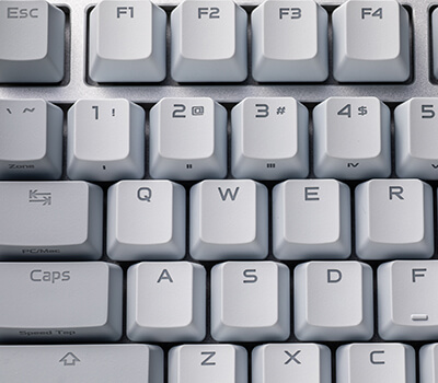 ROG UV-coated ABS keycaps on the Azoth 96 HE