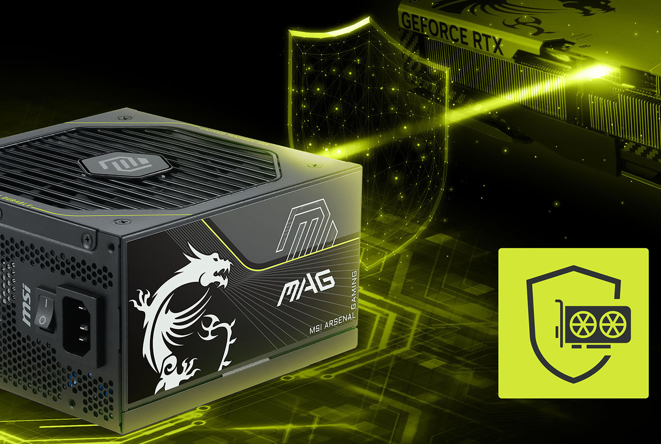 MSI MAG A1000PLS PCIE5 Fully Modular Gaming 1000W Power Supply