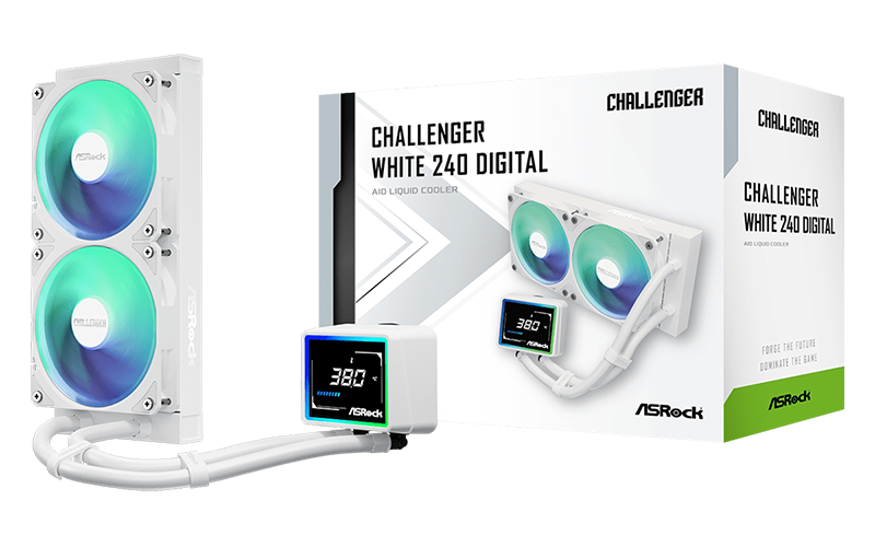 ASRock Challenger White 240 Digital AIO Liquid Cooler