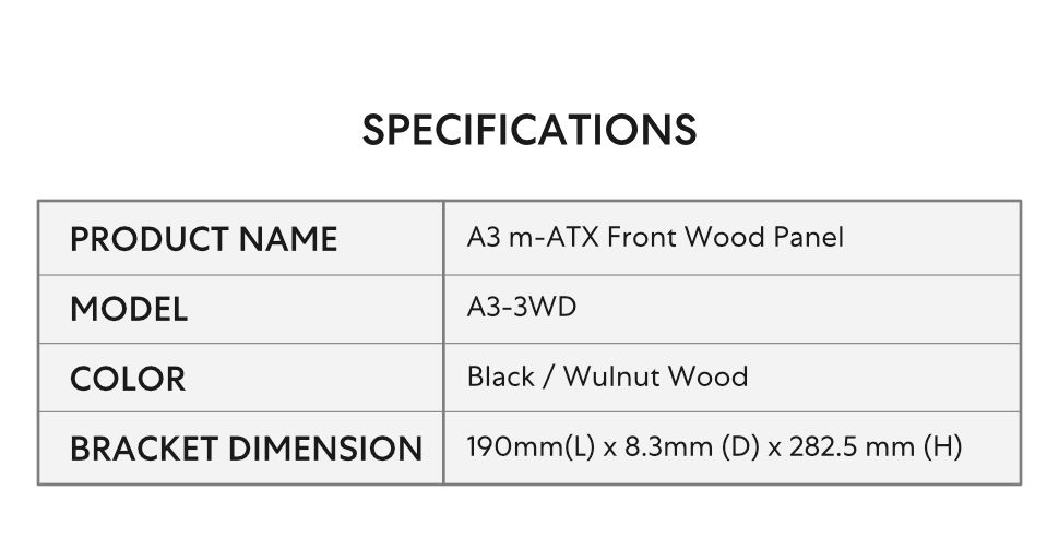 Lian Li, A3-mATX, Front, Wood Panel, A3-3WD