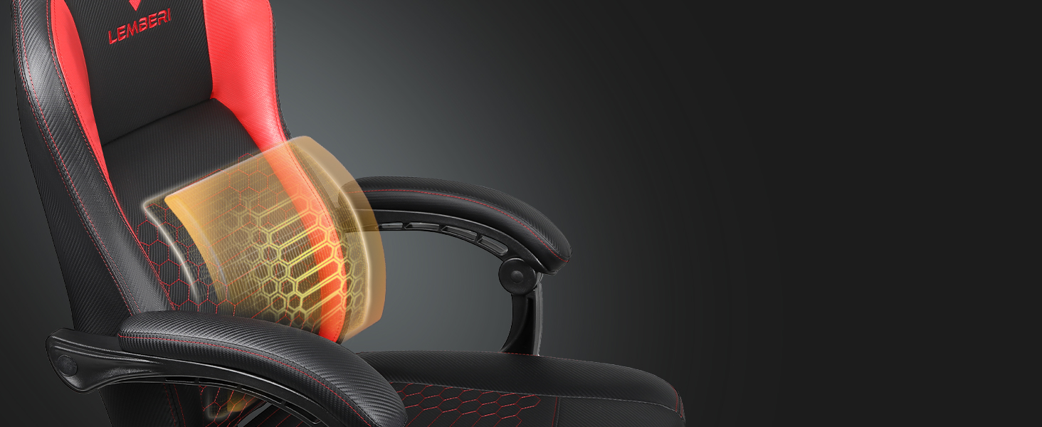 gaming chair with lumbar support