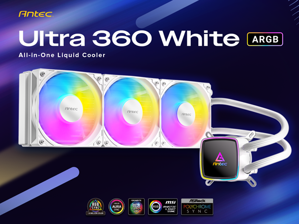Antec Ultra 360 ARGB White Liquid CPU Cooler
