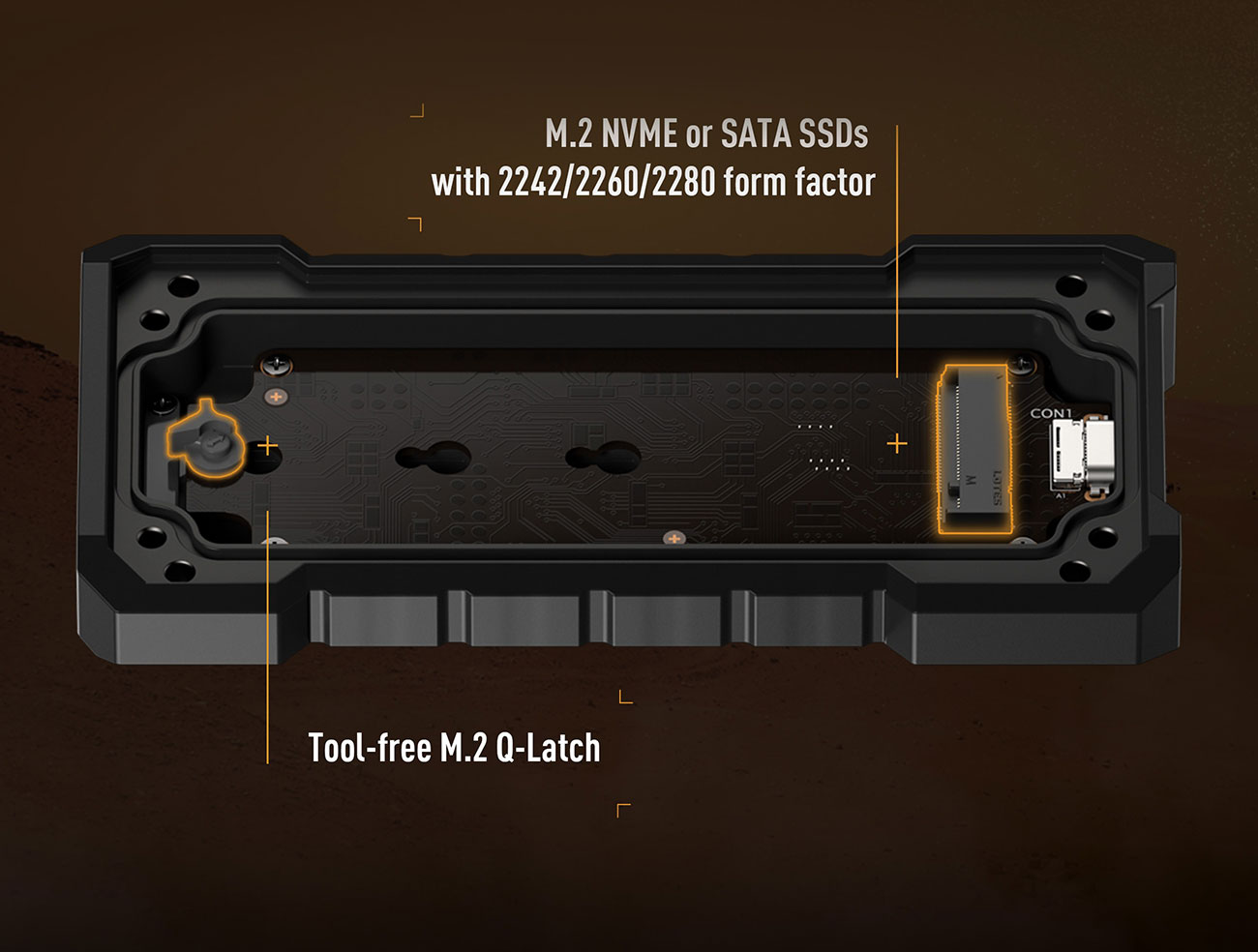 ASUS TUF Gaming A2 M.2 NVMe SSD Enclosure