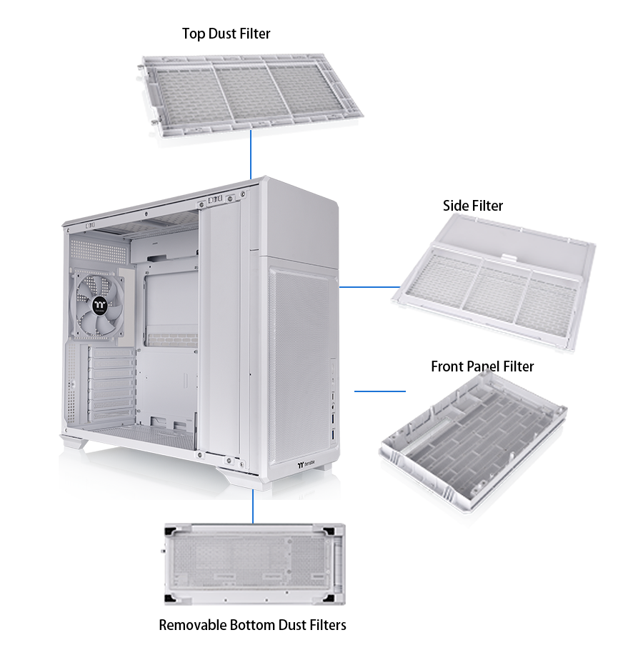 Thermaltake TR300 Snow TG Mid Tower Chassis