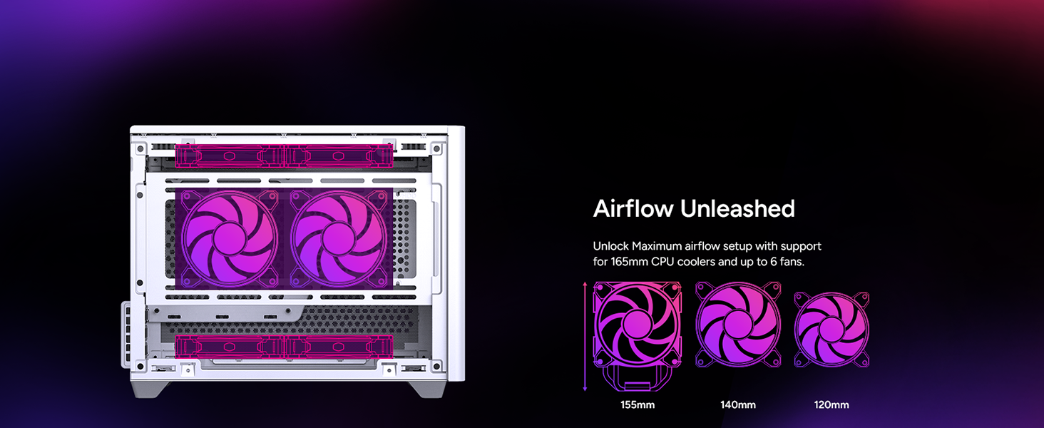 Cooler Master NR200 White SFF Small Form Factor Mini-ITX Case 