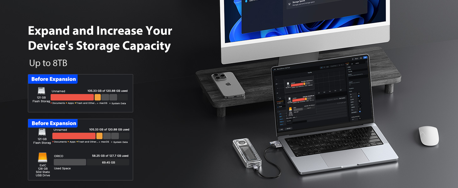 8TB capacity expansion