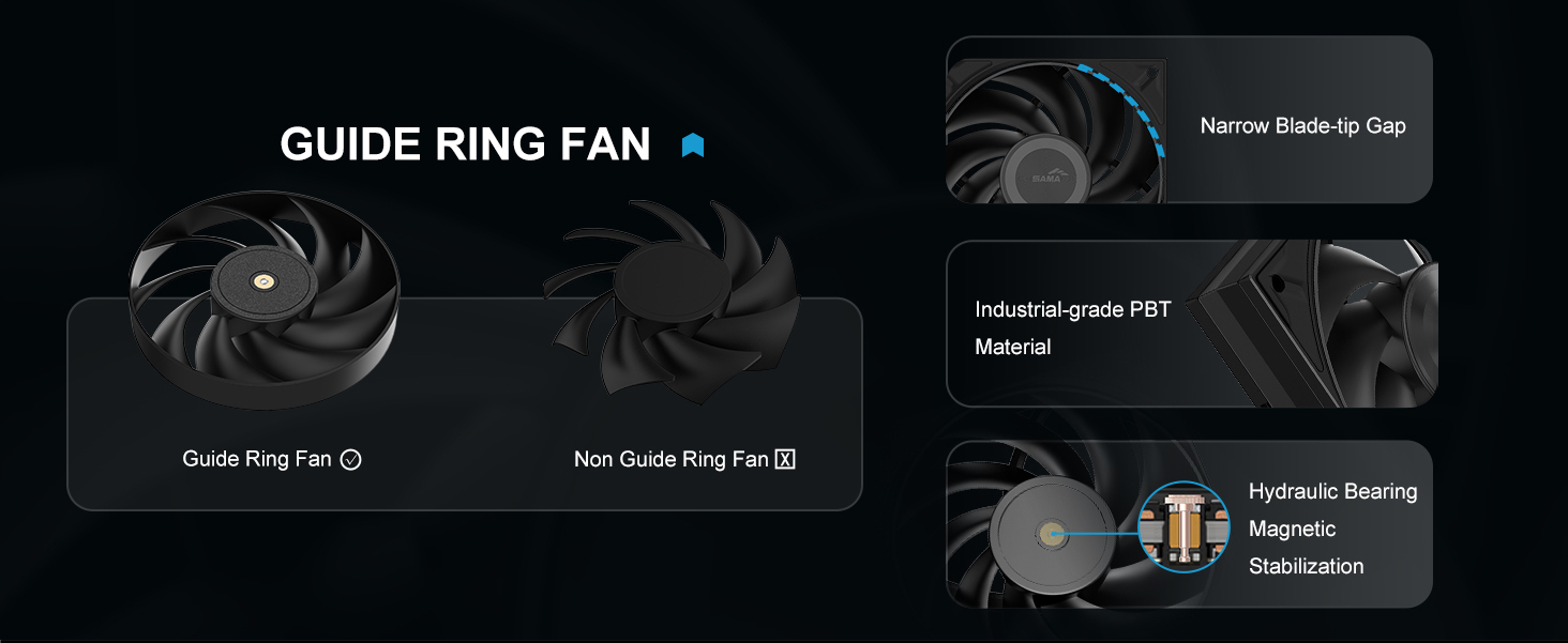 SAMA A60B Dual-Tower CPU Air Cooler Black