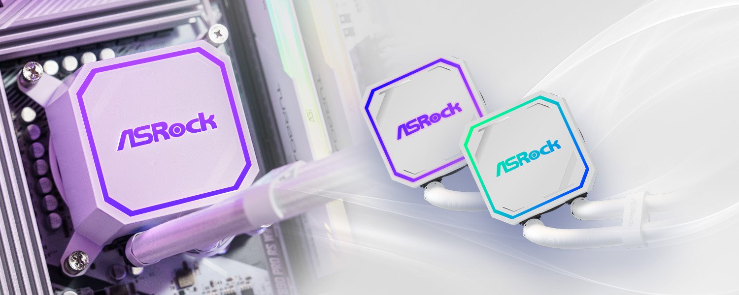 ASRock Pro White 240 ARGB AIO Liquid Cooler
