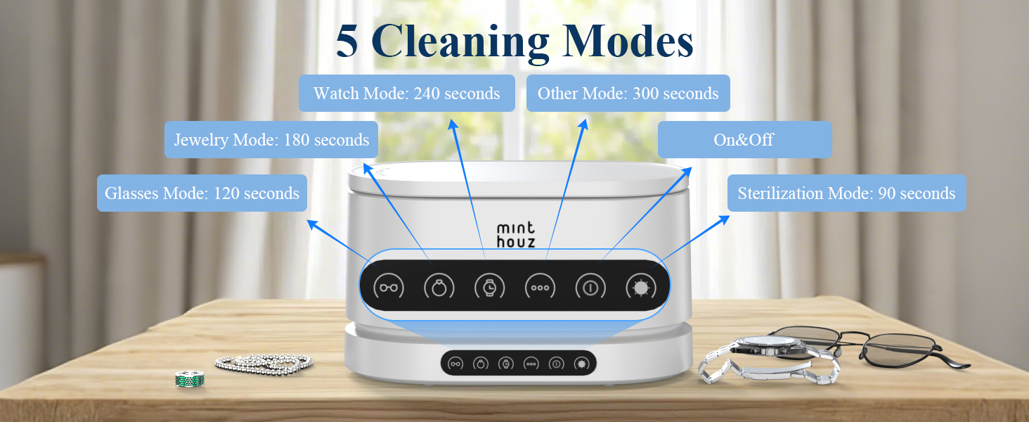 five cleaning modes