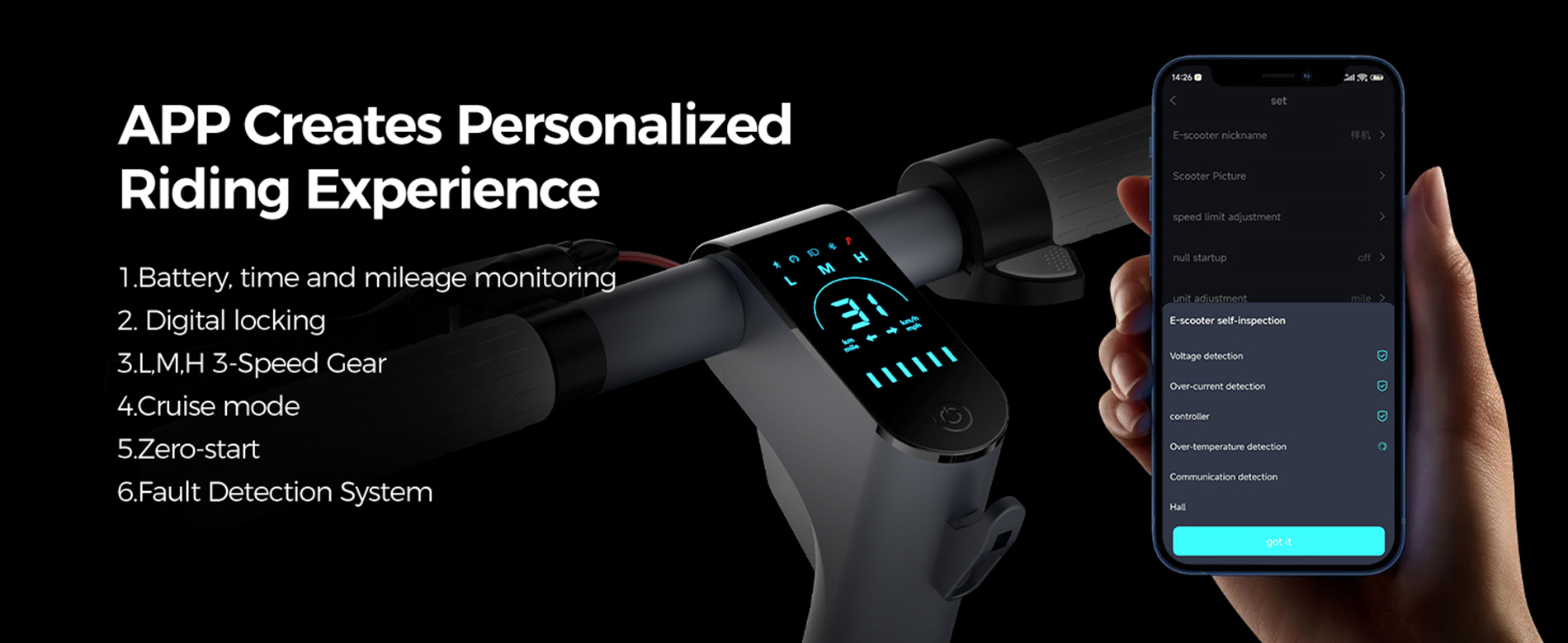 Megawheels A6L MAX electric scooter