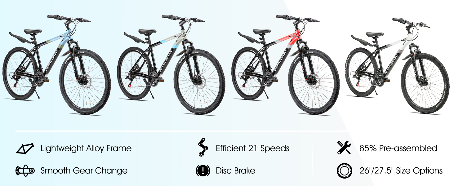 mountain bike bicycle MTB 26 inch 27.5 inch adult women men disc brake