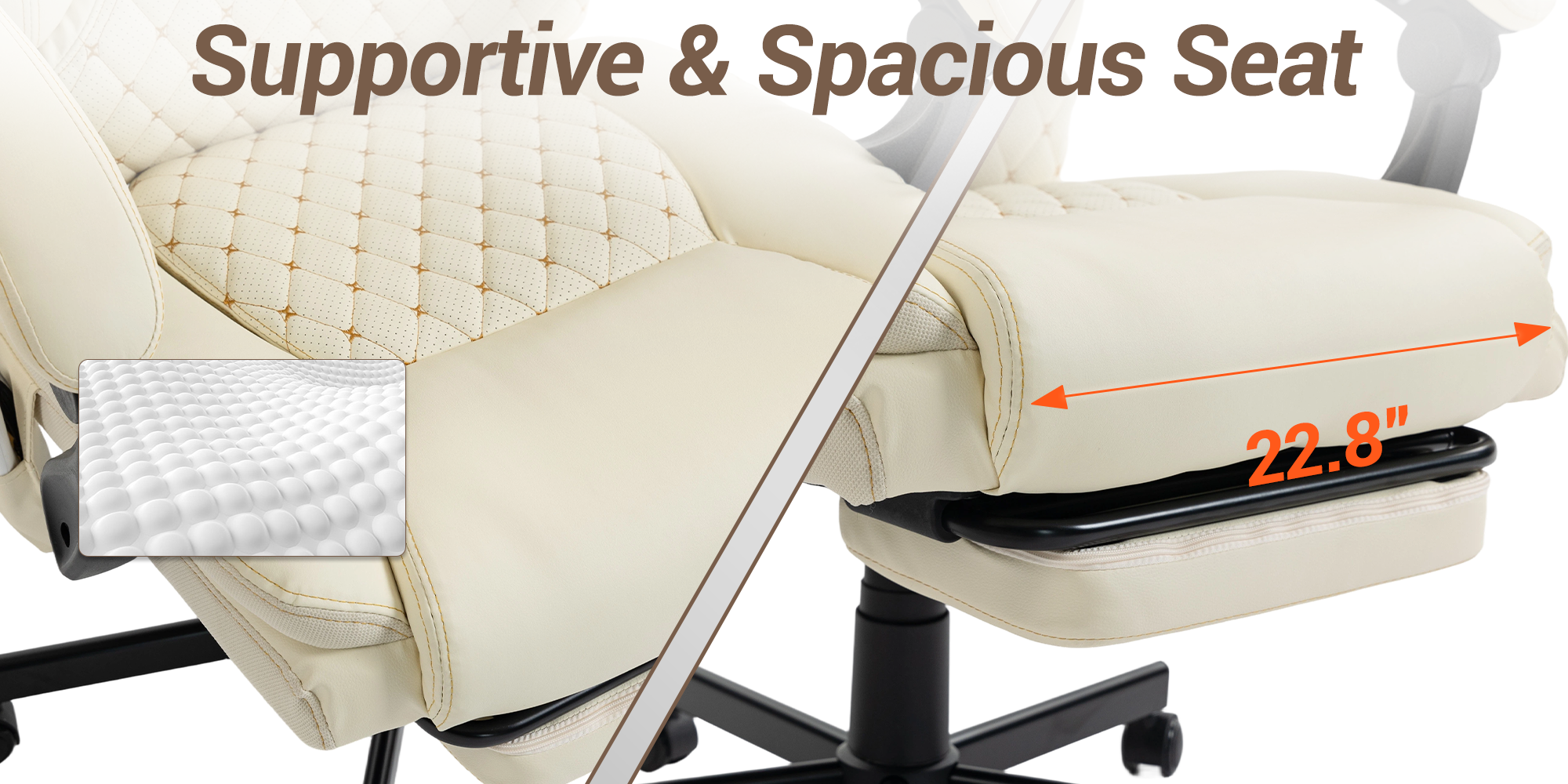 Supportive & Spacious Seat