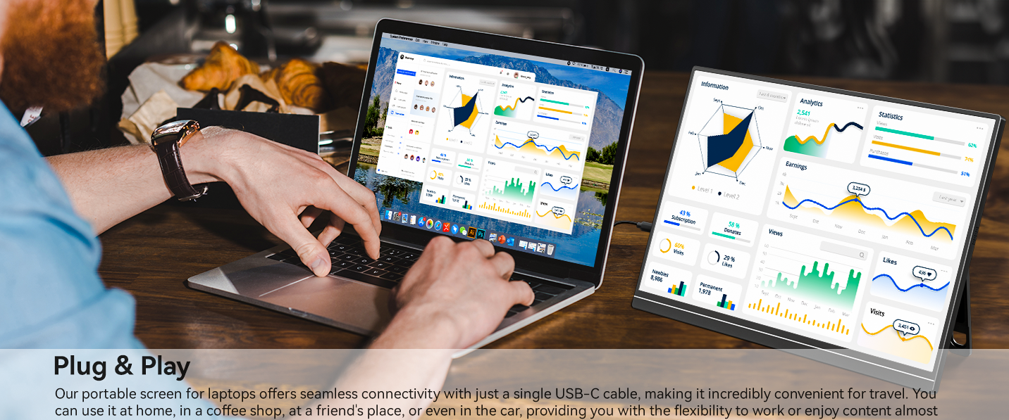 16 Inch Portable Monitor for Laptop