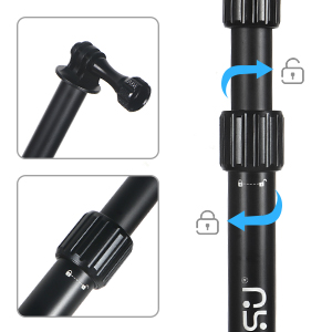 All-aluminum alloy Selfie Stick for GoPro, DJI, Insta360 Action Camera