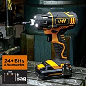 MOTORHEAD 20V ULTRA Cordless Impact Driver Kit, Lithium-Ion, ¼