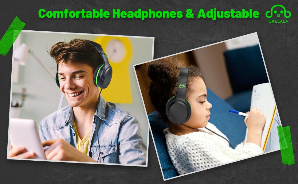 UKELALA U2 Green Wired Headphones 