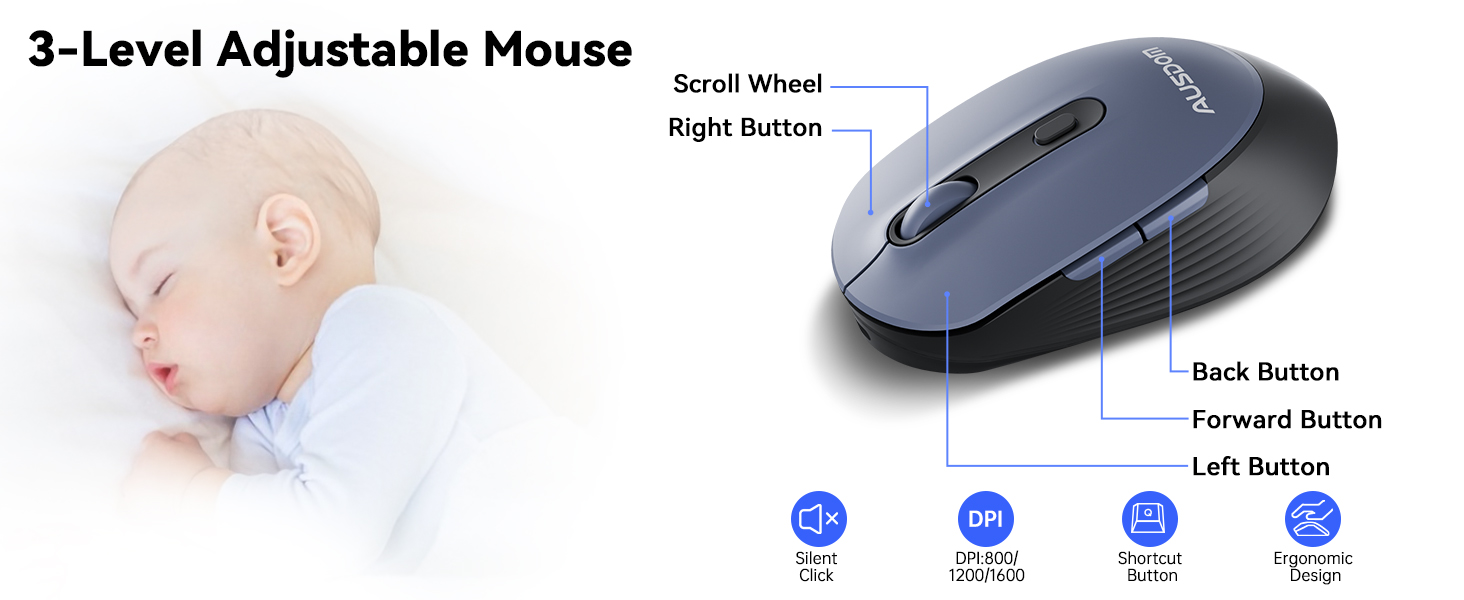 3-Level Adjustable Mouse