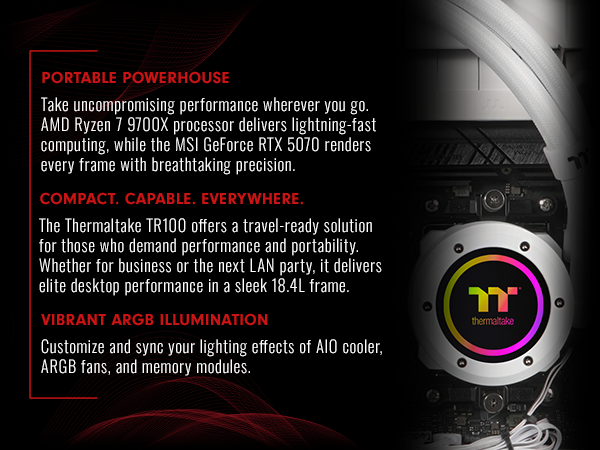 Thermaltake LCGS Traveler Mini-ITX Gaming PC