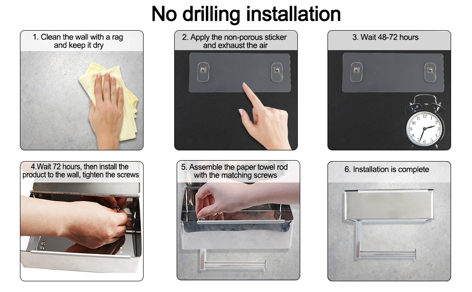 Drilling free installation method