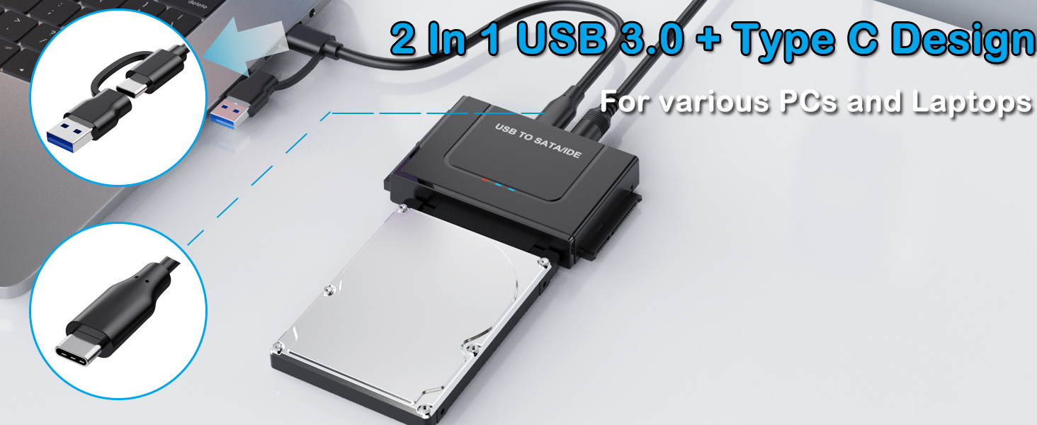 External Hard Drive Ultra Recovery Converter Universal Hard Drive Adapter Kit