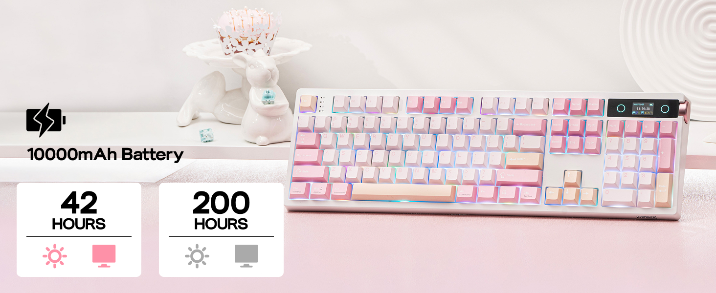 EPOMAKER TH108 PRO Long-Lasting Battery