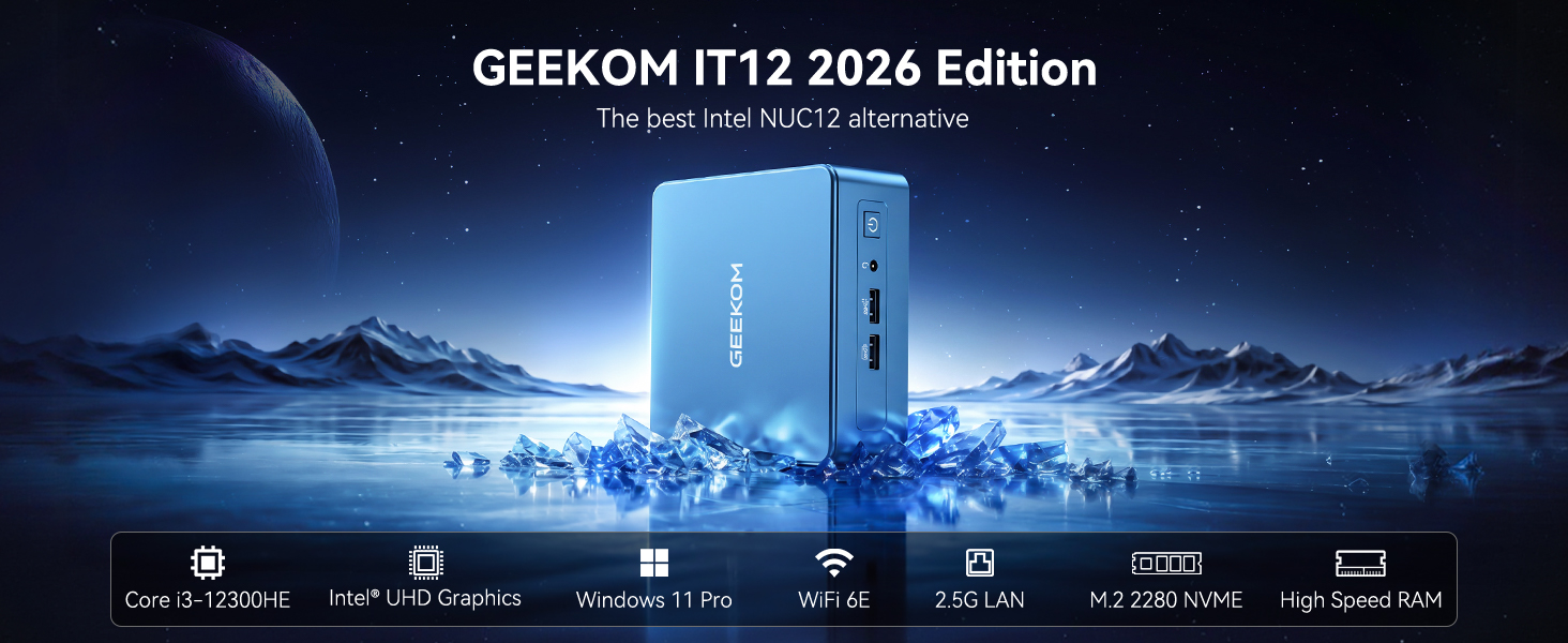GEEKOM IT12 2026 Edition Mini PC