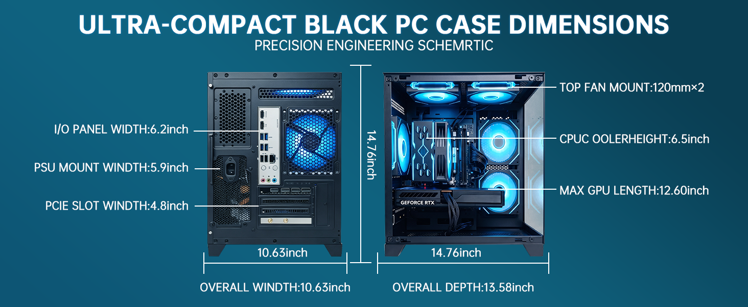 ZYNEEX GLO6 Gaming Desktop PC - Intel i5-14400F, RTX 5060 8GB
