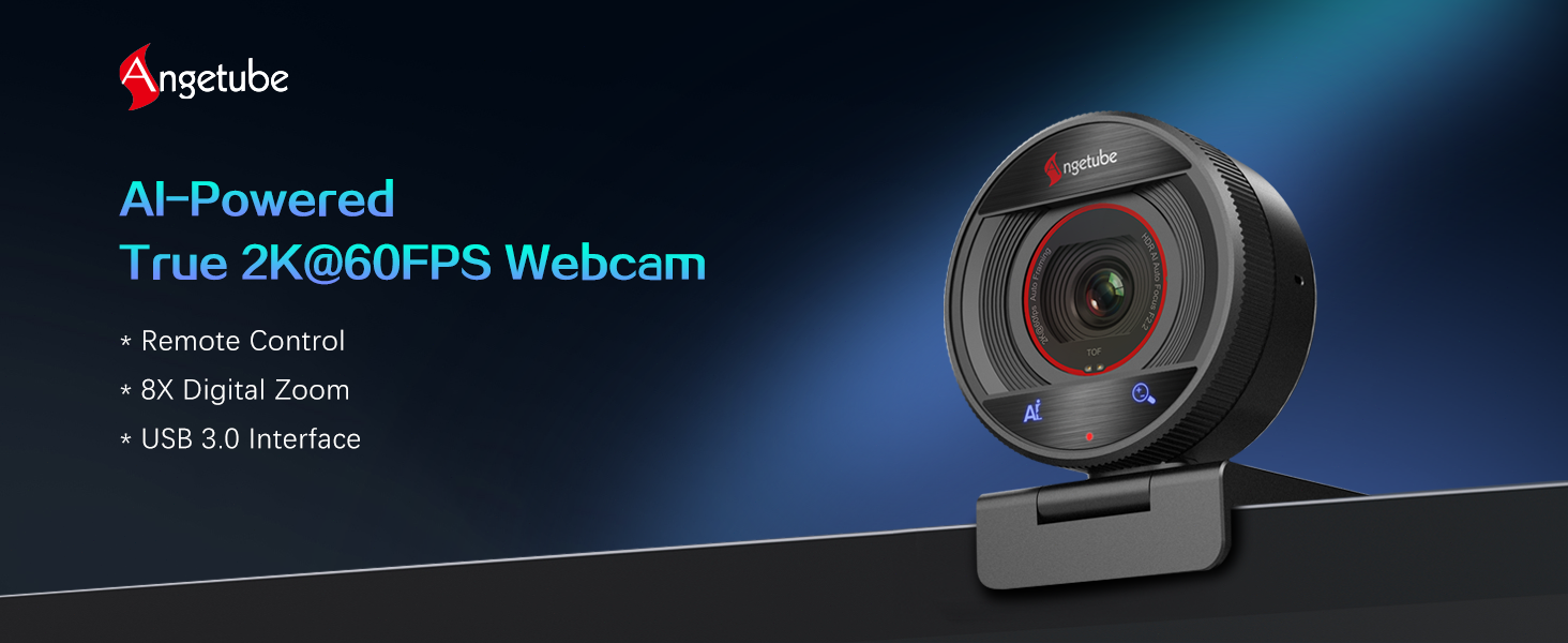 AI-Powered True 2K@60FPS Webcam
