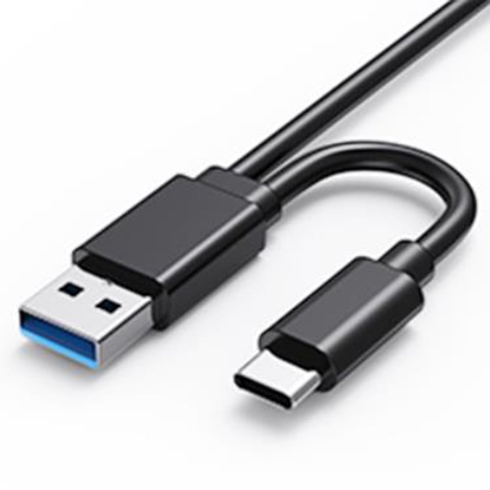 2-in-1 USB 3.0 Connector Equipped with USB-C and USB-A connectors, it makes it easy to connect to mo