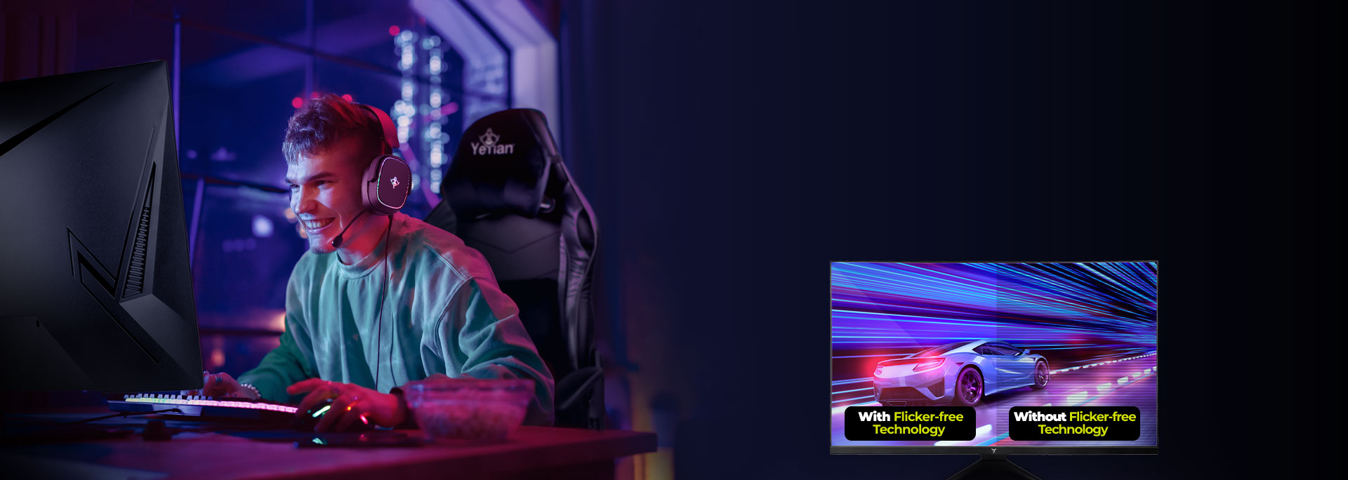 Eye-Care Technology for Extended Gaming Sessions