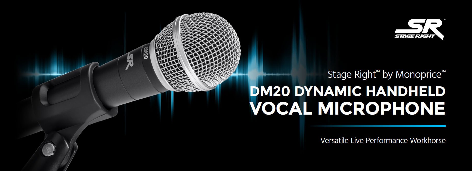 NeweggBusiness Monoprice DM20 Dynamic Handheld Vocal Microphone