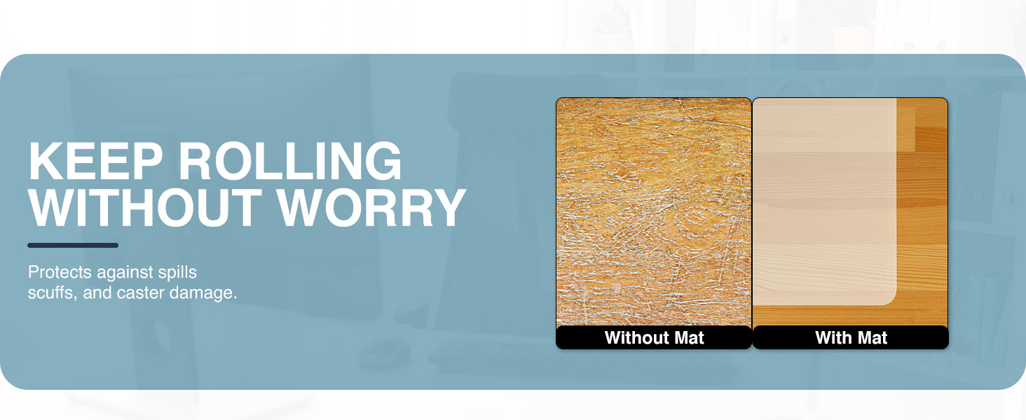 chair mat, floor protector, office chair mat, desk mat, hard floor mat, carpet mat, clear mat