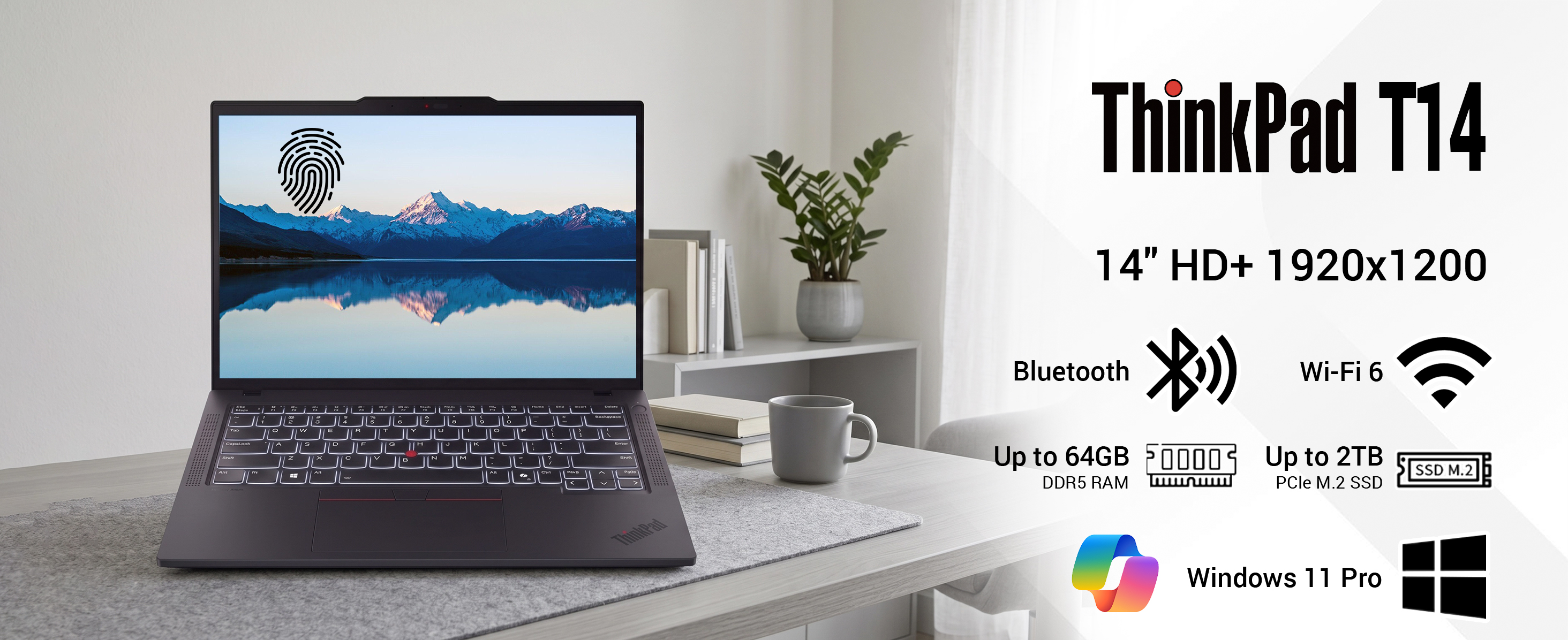 Lenovo ThinkPad T14 Business AI Laptop