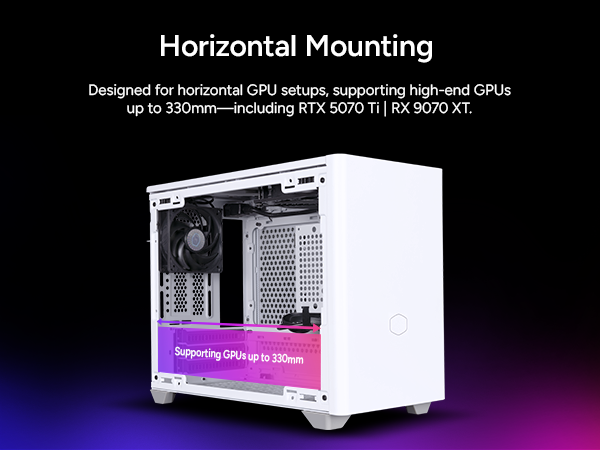 Cooler Master NR200 White SFF Small Form Factor Mini-ITX Case 