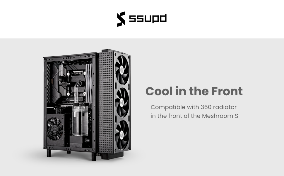 SSUPD Meshroom S Exterior 360mm Fan Bracket - White - Newegg.com