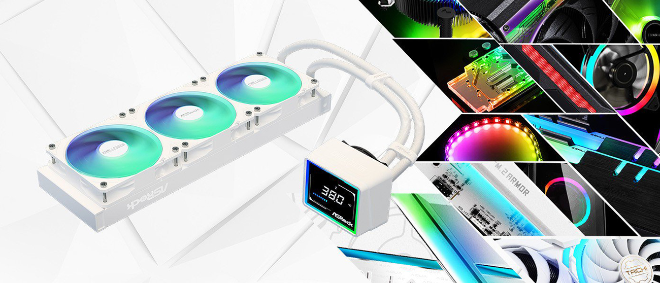 ASRock Challenger White 360 Digital AIO Liquid Cooler