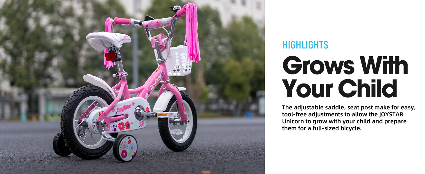 kids bike kids bicycle boys girls children training wheels basket