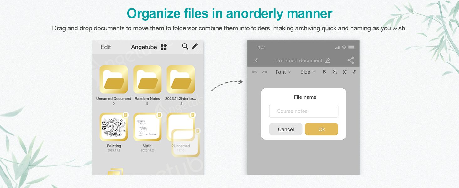 Organize files in anorderly manner
