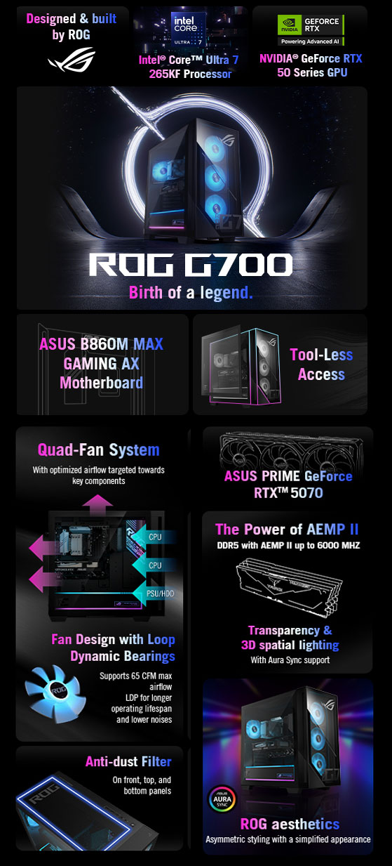 ASUS G Series G700TF-DB774 Gaming Desktop PC 