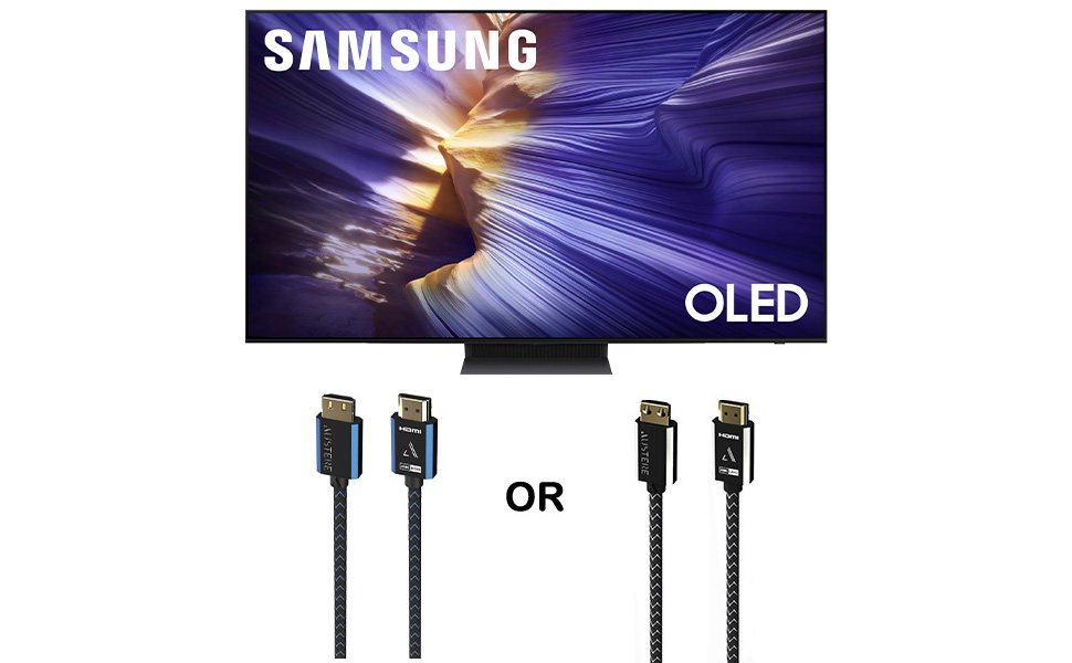 Samsung S90FA Series TV with Austere HDMI Cable