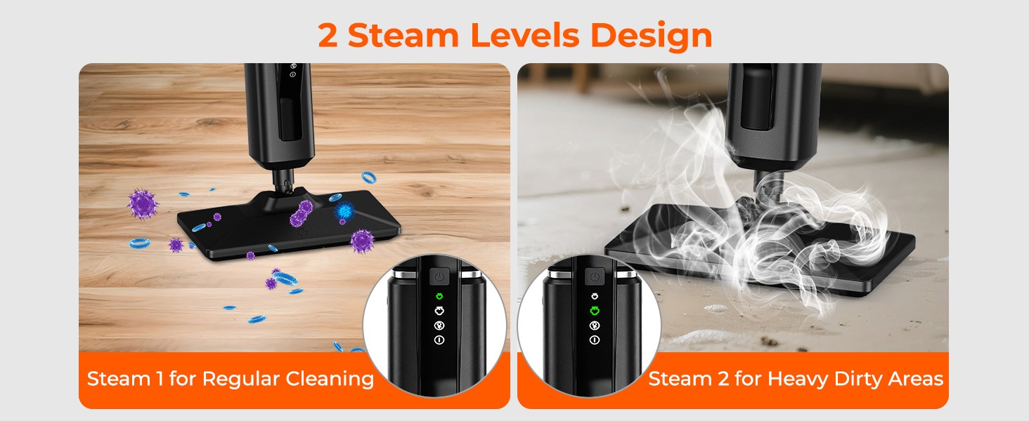 Rosewill 11-in-1 Steam Mop  - Black